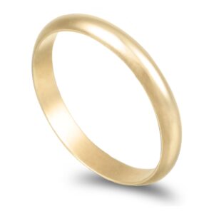 Aliança ouro amarelo  Meia Cana Alta 2,5gr