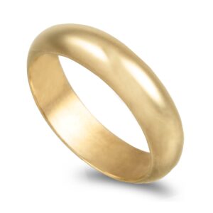 OAL0187 Aliança ouro amarelo Meia Cana Alta 7.5gr