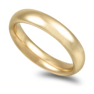 OAL0200 Aliança ouro amarelo Amêndoa 5,0mm