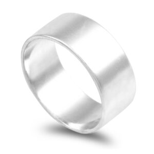Aliança ouro branco anilha 8,0mm
