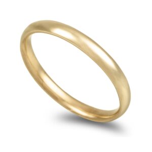 OAL0246 Aliança ouro amarelo Amêndoa 3,0mm