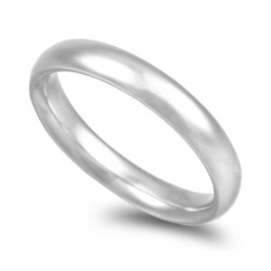 Aliança ouro branco Amêndoa  4,0mm