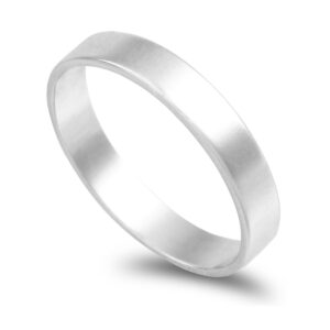 Aliança ouro branco anilha 3,5mm