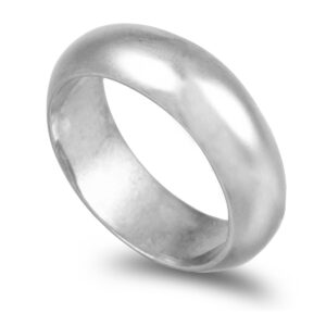 Aliança ouro branco  Meia Cana Alta 14,0gr