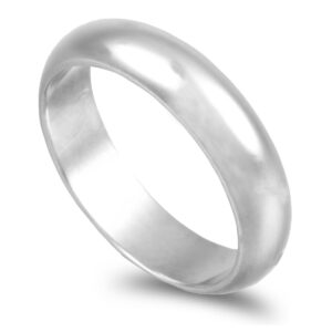 Aliança ouro branco  Meia Cana Alta 11,0gr