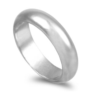 Aliança ouro branco  Meia Cana Alta 9,0gr