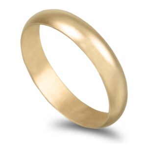 Aliança médica 4mm ouro amarelo