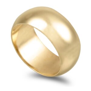 Aliança ouro amarelo Meia Cana Média 10,0mm