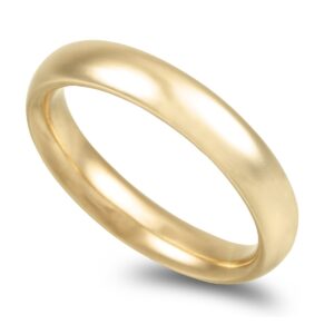 Aliança ouro amarelo  Amêndoa 4,5mm