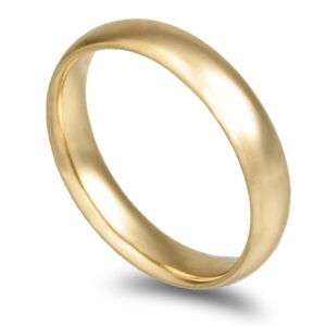 Aliança ouro amarelo Amêndoa Leve 4,0mm