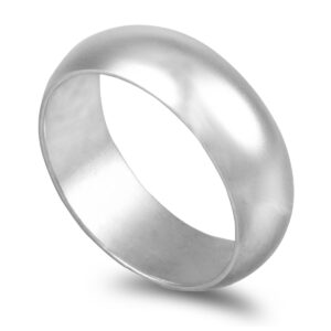 OAL0854 Aliança ouro branco Meia Cana Média 6,5mm