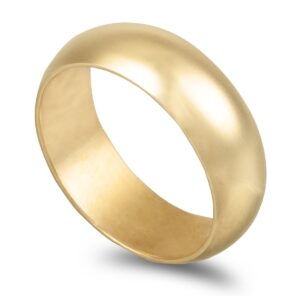 Aliança ouro amarelo Meia Cana Média 6,5mm