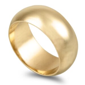 Aliança ouro amarelo Meia Cana Média 9,0mm