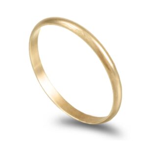 OAL0413 Aliança ouro amarelo Meia Cana Alta 1,3gr