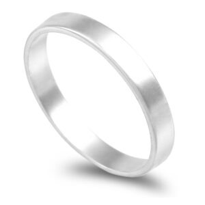 OAL0150 Aliança ouro branco anilha 3,0mm