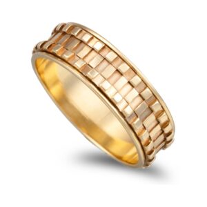 OAL0157 Aliança Em Ouro Amarelo Com 7mm De Largura