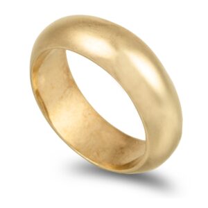 OAL0284 Aliança ouro amarelo Meia Cana Alta 14,0gr