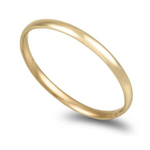 Aliança ouro amarelo  Amêndoa 2,0mm