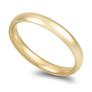 Aliança ouro amarelo  Amêndoa 3,5mm