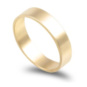 Aliança ouro amarelo anilha 4,5mm