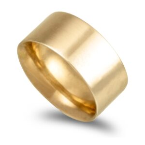 OAL1206 Aliança ouro amarelo anilha amêndoada 10,0mm