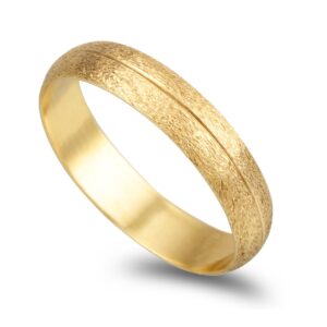 OAL1224 Aliança Ouro 19,2KL Com 4mm De Largura