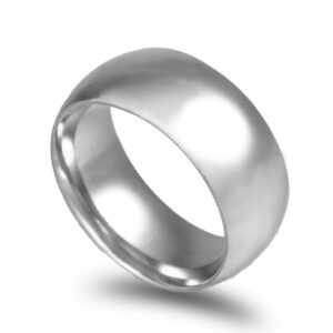 OAL1434 Aliança ouro branco Amêndoa Leve 9,0mm